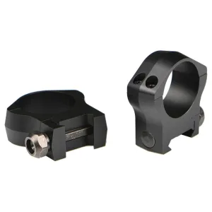 Warne 2-Piece Picatinny Style Mountain Tech Scope Rings 1" High - Matte