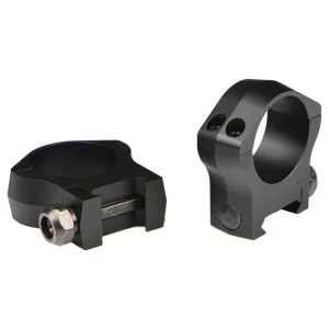 Warne 2-Piece Picatinny Style Mountain Tech Scope Rings 30mm Low - Matte