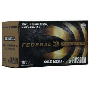 Federal Gold Medal Centerfire Small Magnum Pistol Match Primer .200 cal 1000/ct