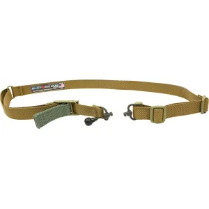 VICKERS 2-TO-1 SLING RED SWIVEL VERSION  NYLON ADJUSTER & HDW COYOTE BR