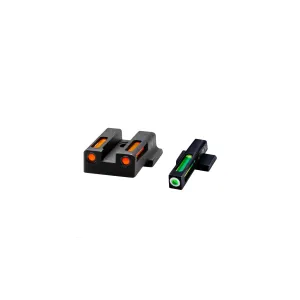 HIVIZ LiteWave H3 sight Orange/Green LitePipe/White front ring fits S&W M&P 9EZ models