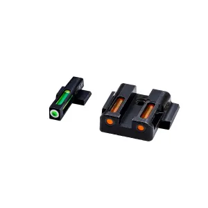HIVIZ LiteWave H3 Orange/Green Litepipe White ring for M&P fullsize and compact in all calibers
