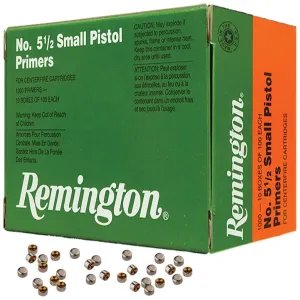 Remington Centerfire Primers 5-1/2 Small Pistol 1000/ct