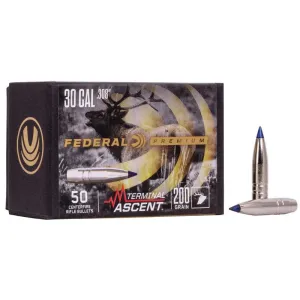 FEDERAL .308 CALIBER 200GR TERMINAL ASCENT COMP BULLET 50RD
