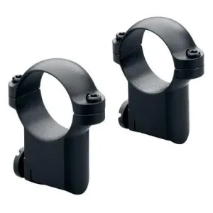 Leupold 2-Piece Solid Steel Ringmounts - Ruger M77 30mm Medium, Matte Black