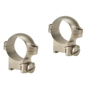 Leupold 2-Piece Solid Steel Ringmounts - Sako 1", Medium, Silver
