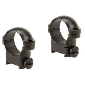 Leupold 2-Piece Solid Steel Ringmounts - Sako 1", Medium, Matte Black