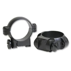 Leupold 2-Piece Solid Steel Ringmounts - Ruger No. 1 & 77/22, 1", Low, Matte Black