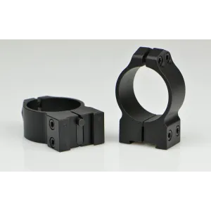 Warne 2-Piece Maxima Fixed Scope Ringmounts with Grooved Receiver - Tikka 30mm Medium, Matte