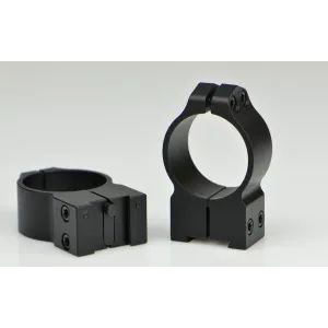 Warne 2-Piece Maxima Fixed Scope Ringmounts with Grooved Receiver Fits Tikka 30mm High, Matte