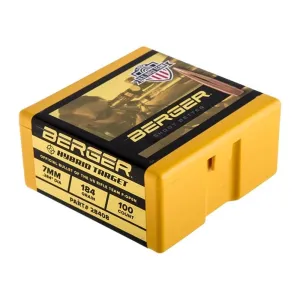 Berger Match Grade Target Bullets 7mm .284" 184 gr F-Open Hybrid 100/ct