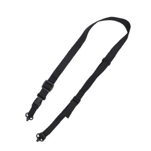 TacShield Warrior 2n1 Sling Padded Web Quick Adjuster QD Push Button Swivel Black