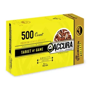 Accura Premium Powerbond Bullets 9mm .356" 147 gr HP 500/ct