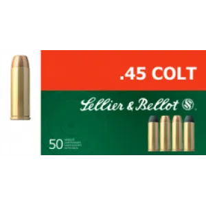 Sellier & Bellot Pistol & Revolver Ammo .45 Long Colt 250 gr LFN 50/ct