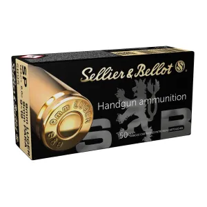 Sellier & Bellot Pistol & Revolver Ammo 9mm 124 gr SP 50/ct