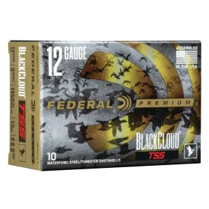 Federal Black Cloud TSS Shotshells 12ga 3" 1-1/4 oz 1450 fps #3,#9 10/ct