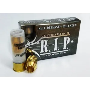 G2 Research R.I.P. Shotshells 12 Ga  2-3/4" 1430 fps Fragmenting Slug 5/ct