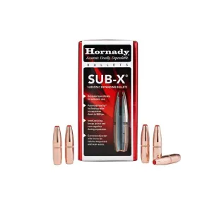 Hornady Sub-X Subsonic Expanding Bullets 30 Cal .308" 190 gr SUB-X 100/ct
