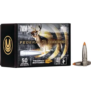 FEDERAL .284 CALIBER 140GR TROPHY BONDED TIP CB BULLET 50RD