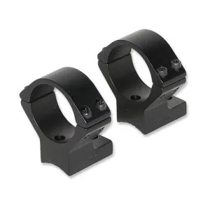 Talley Lightweight Alloy Scope Mounts - Black Anodized - 30mm - Medium, Thompson Center Venture, Stevens 200, Stiller Predator, Ruger American (SA), S