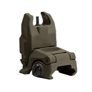 Magpul  MBUS Back Up Sight  Generation II  Fits Picatinny  OD Green   Front  Flip Up MAG247-OD
