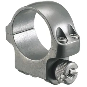 Ruger Steel Scope Ring - Single (3KTG) 1" Low .812" Height - Target Grey Stainless Finish