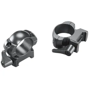 Weaver Grand Slam Leaver-Lok Top Mount Steel Scope Rings 1" High Matte