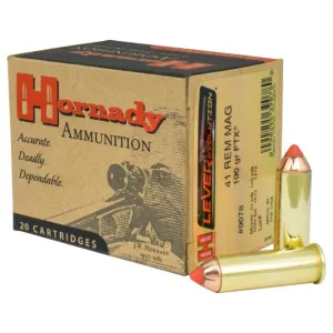 Hornady LEVERevolution Rifle Ammunition .41 Mag 190 gr FTX 1620 fps 20/ct