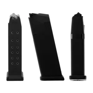 Glock Factory Original Handgun Magazine for Glock 19/26 Black Polymer 9mm Luger 15/rd