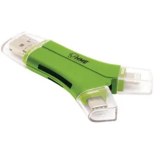 HME 4-in-1 SD Card Reader for IOS & Android USB-OTG Device