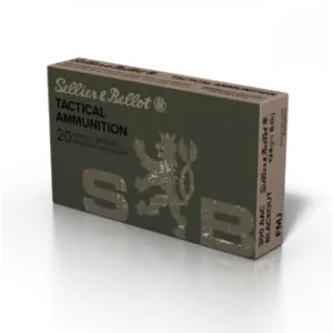 Sellier & Bellot Ammunition .300 AAC Blackout 124 gr FMJ 2165 fps 20/ct