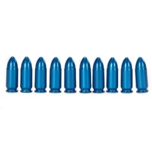 A-Zoom Aluminum Snap Caps 9mm Luger Blue 10/pk
