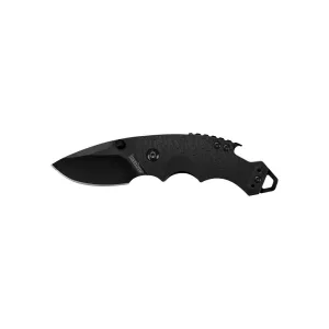 Kershaw Shuffle Folding Steel Knife, 2-1/4" Blade, All Black
