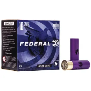 Federal Game Shok Shotshells 16ga 2-3/4" 1oz 1165 fps #7.5 25/ct