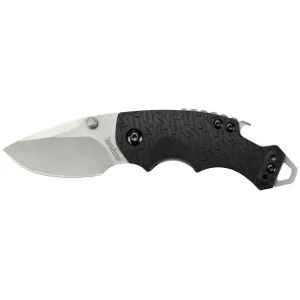 Kershaw Shuffle Folding Steel Knife 2-1/4" Drop Point Blade Black Handle
