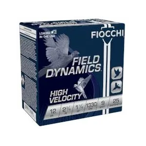 FIOCCHI 12GA HV 2-3/4 1-1/4OZ #9 1330FPS 25RD