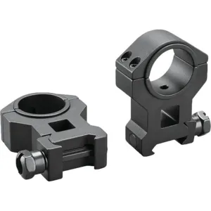Tasco Dual Purpose 1" to 30mm Reducing Rings High, Matte Black