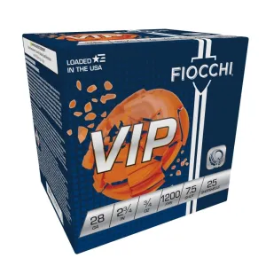 Fiocchi Exacta Target Loads  28 ga 2 3/4"  3/4 oz #7.5 1200 fps 25/ct