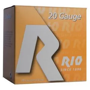 Rio Field Shotshells 20 ga 2 3/4" 2 3/4 dr 1 oz #8 1250 fps 25/ct