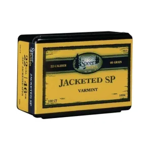 Speer Varmint Soft Point Rifle Bullets .224 cal .224" 40 gr JSP 100/ct