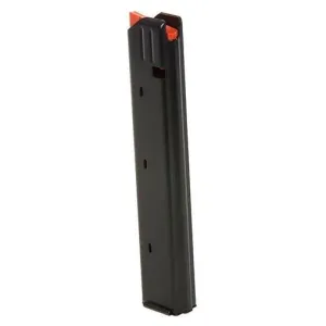 Duramag C-Products Defense Rifle Magazine 9mm Luger Black Stainless Orange Follower 9mm 32/rd