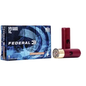 Federal Power-Shok Buckshot Shotshells 12 ga 3"  41 plts #4B 1210 fps 5/ct