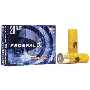 Federal Power-Shok Sabot Slug Shotshells  20ga 2 3/4"  7/8 oz Slug 1450 fps 5/ct