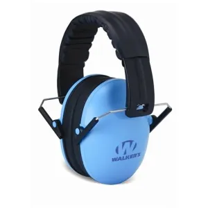 Walker's Game Kids Folding Passive Ear Muffs-Blue
