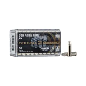 Federal Personal Defense Punch Rimfire Ammunition .22 LR PUNCH 29gr FN 1080 fps 50/ct