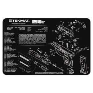 TekMat 11x17 Gun Cleaning Mat- Ruger LCP