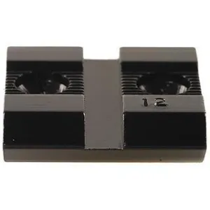 Weaver Standard Top Mount Aluminum Scope Base - Black - #12 - For Remington, Ruger, Savage, Sears, Stevens,Winchester, H&R, Marlin, Mossberg