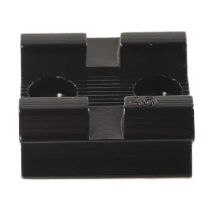 Weaver Standard Top Mount Aluminum Scope Base - Gloss Black - #45 - FRONT/REAR Modern Muzzleloader, Springfield