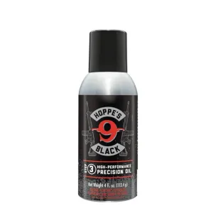 HOPPE'S BLACK LUBE AEROSOL BLACK 4OZ WITH STRAW, CAN