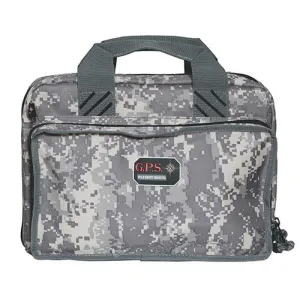 G-Outdoors Quad Pistol Range Bag with Magazine Storage & Dump Cups-Fall Camo